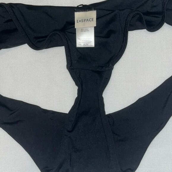 L*space Rocky Bikini Bottom in Black Size Medium - Picture 6 of 6